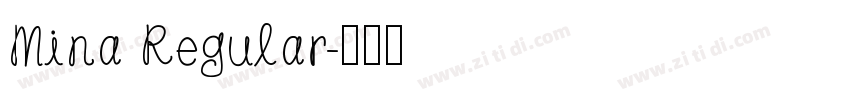 Mina Regular字体转换